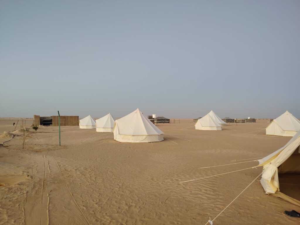 Camping in Rub Al Khali during Empty Quarter Desert Overnight Tour