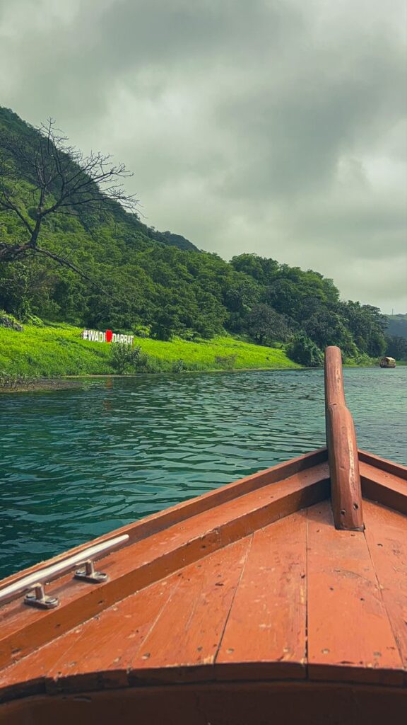 View of Wadi Darbat from a boat in Salalah