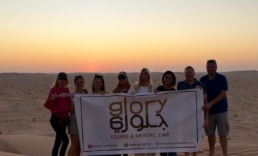 Desert sunset during Salalah Desert Safari