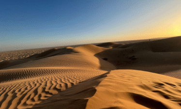 Sunset view in Rub Al Khali desert