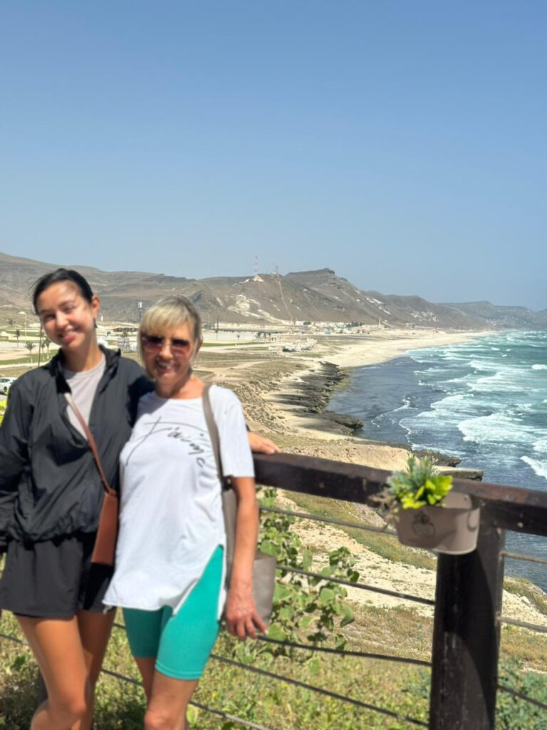 Tourists exploring Marneef Cave Dhofar