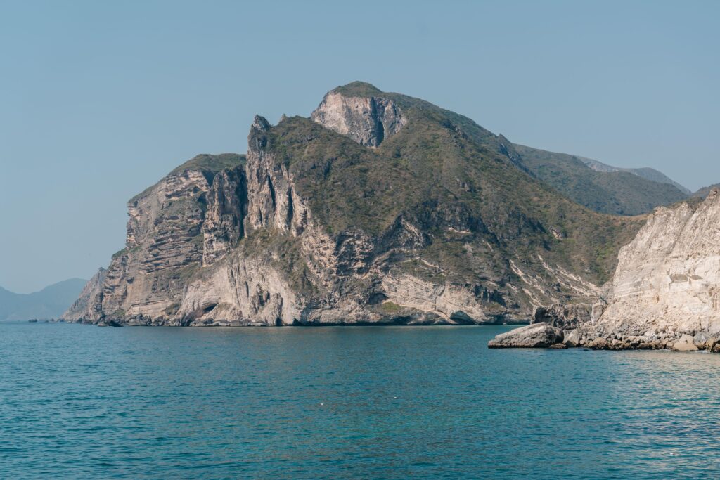 Scenic cliffs and waves at Al Mughsail Beach Dhofar