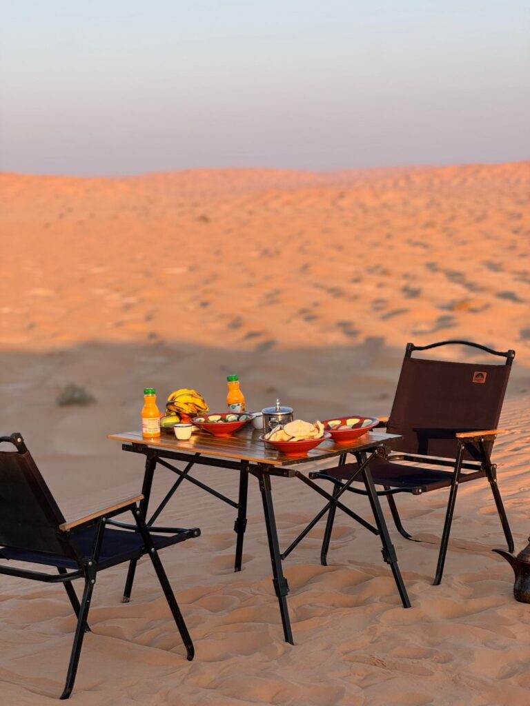 Desert setup in the Empty Quarter Salalah