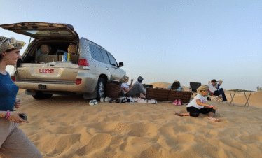 relaxing in the Empty Quarter desert