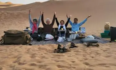 Desert relaxation setup Salalah Desert Safari