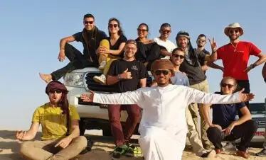 Group photo during Salalah Desert Safari