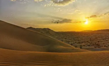 Desert sunset dunes Salalah