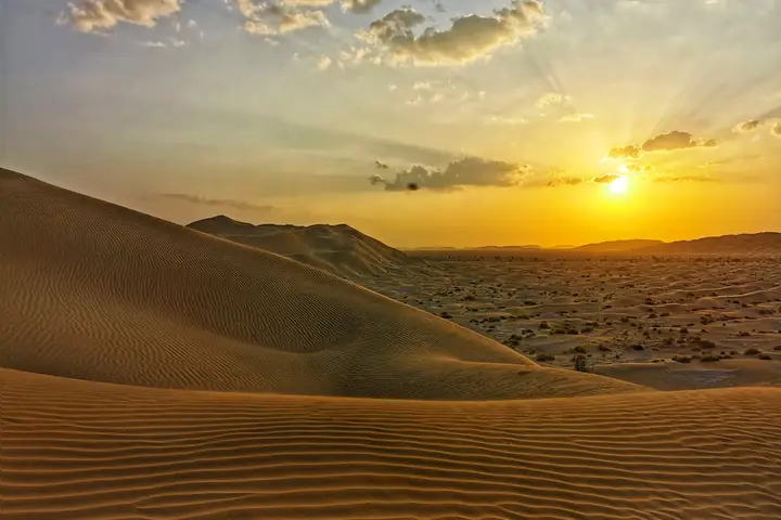 Desert sunset dunes Salalah