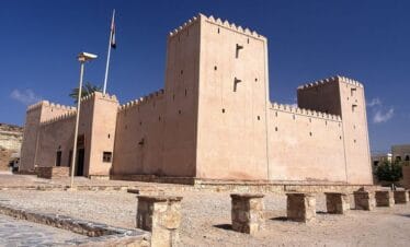 Visitors exploring Taqah Castle on East Salalah Safari