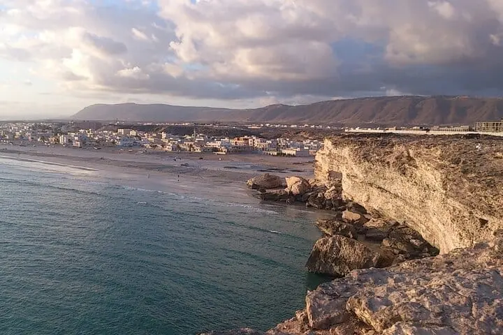 Taqah Beach coastal view during East Salalah tour