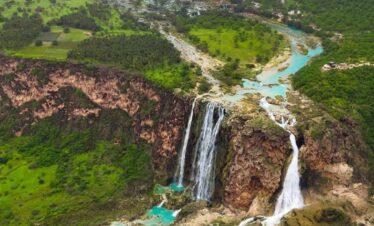 Waterfalls at Wadi Darbat on East Salalah day trip