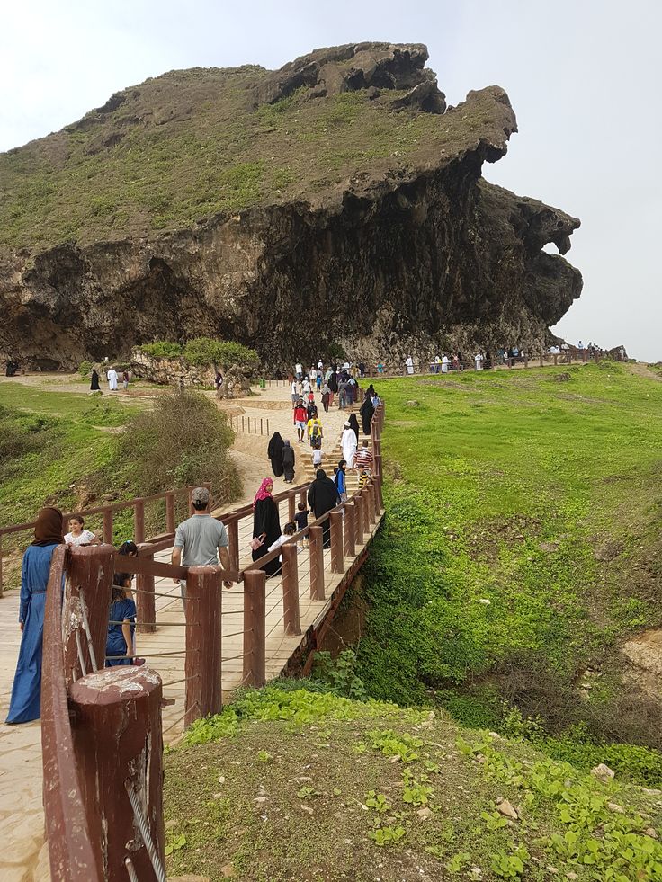 Rock formations and seating area inside Marneef Cave