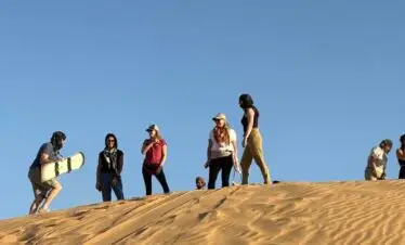 Sandboarding in the Empty Quarter desert Salalah
