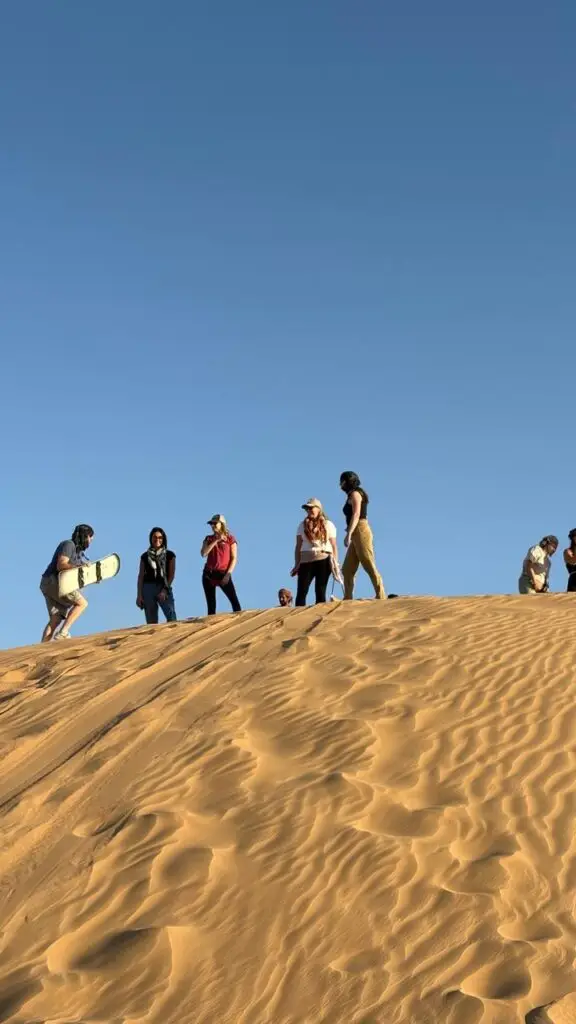 Sandboarding in the Empty Quarter desert Salalah