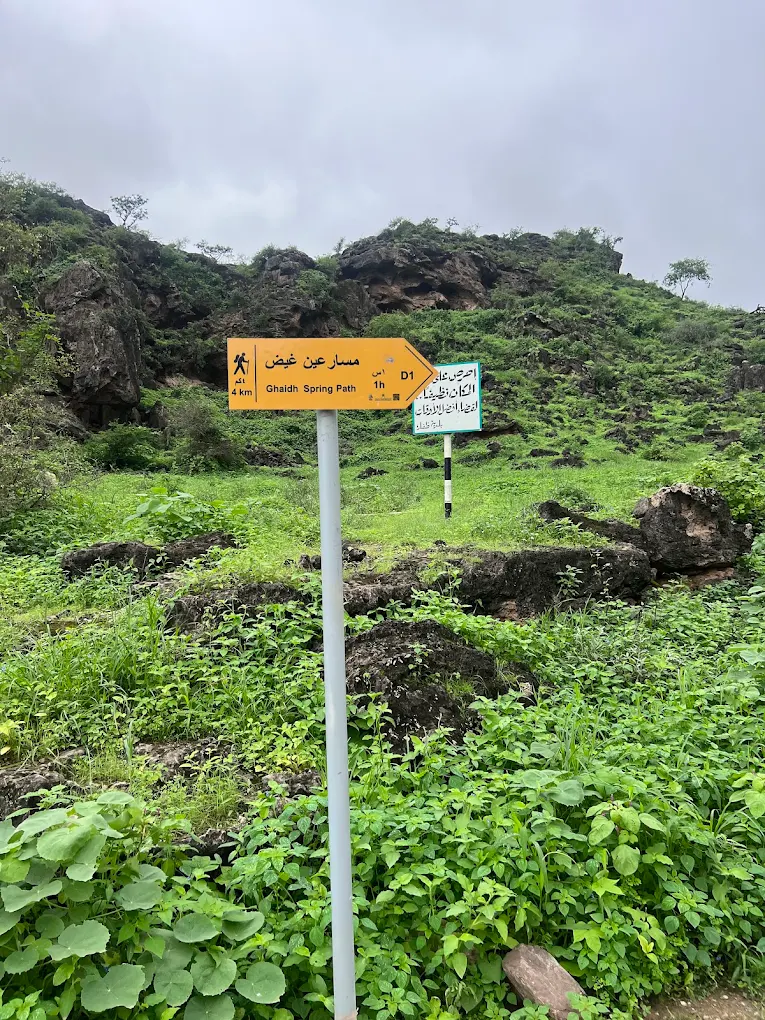 Moderate hiking trail in Salalah