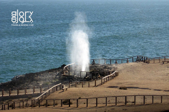 Al Mughsail Beach Salalah with natural blowholes and Marneef Cave
