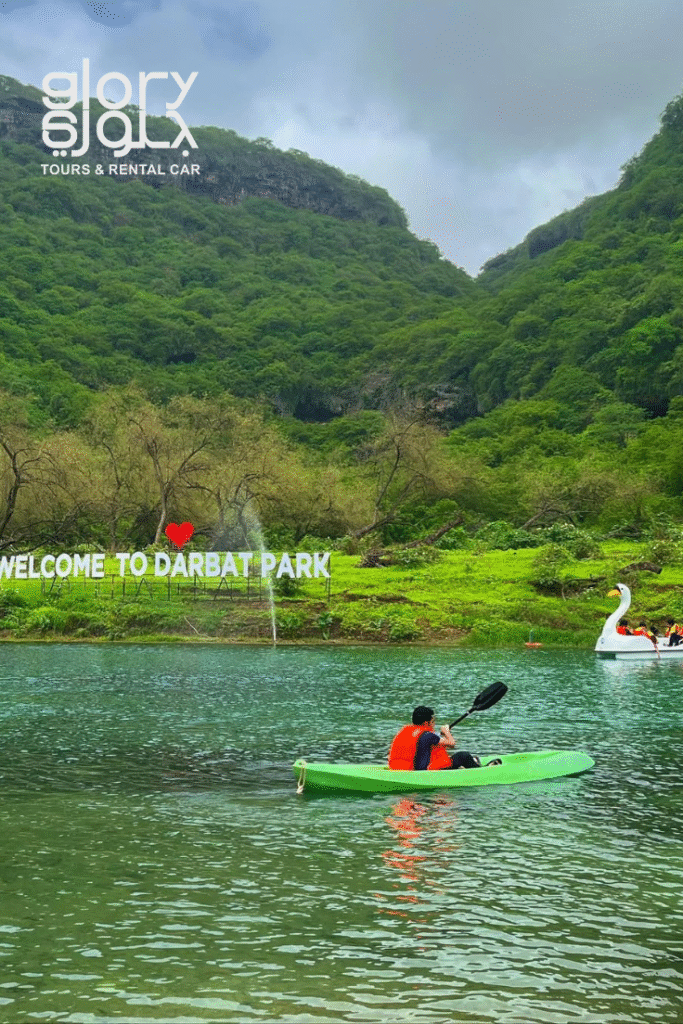 Wadi Darbat Salalah kayaking on lake